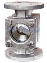 Doorstroom kijkglas met klep